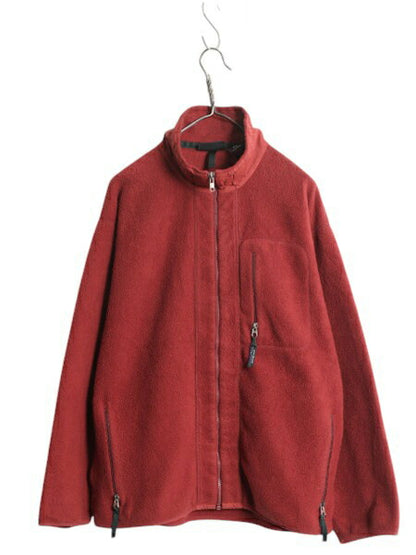 90s USA製 名作 パタゴニア フルジップ シンチラ フリース ジャケット メンズ L / 96年製 オールド Patagonia ブルゾン アウトドア レッド