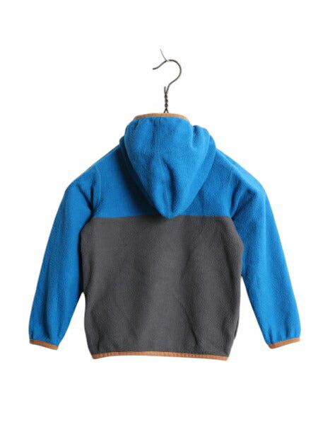 パタゴニア マイクロD スナップT フーディー フリース ジャケット 3T ベビー 90cm 程 / 19年製 古着 子供 PATAGONIA フルジップ ブルゾン