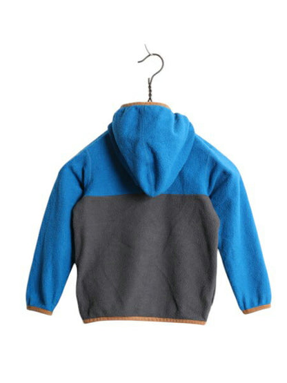 パタゴニア マイクロD スナップT フーディー フリース ジャケット 3T ベビー 90cm 程 / 19年製 古着 子供 PATAGONIA フルジップ ブルゾン