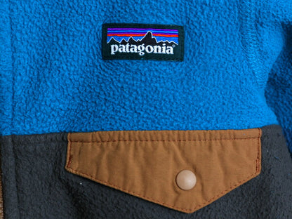 パタゴニア マイクロD スナップT フーディー フリース ジャケット 3T ベビー 90cm 程 / 19年製 古着 子供 PATAGONIA フルジップ ブルゾン