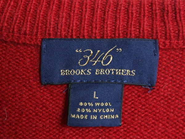 ブルックスブラザーズ Vネック ニット ベスト メンズ L 古着 Brooks Brothers 346 フェアアイル ノルディック 総柄 ウール セーター 重ね着
