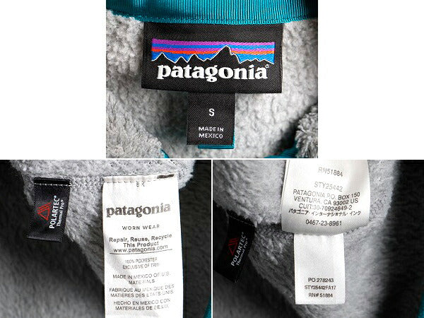 希少サイズ S ■ 17年製 パタゴニア リツール スナップT プルオーバー ジャケット ( レディース ) 古着 Patagonia フリース ジャンパー 灰
