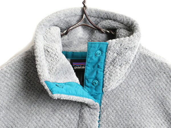 希少サイズ S ■ 17年製 パタゴニア リツール スナップT プルオーバー ジャケット ( レディース ) 古着 Patagonia フリース ジャンパー 灰