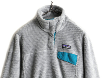 希少サイズ S ■ 17年製 パタゴニア リツール スナップT プルオーバー ジャケット ( レディース ) 古着 Patagonia フリース ジャンパー 灰