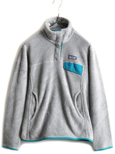 希少サイズ S ■ 17年製 パタゴニア リツール スナップT プルオーバー ジャケット ( レディース ) 古着 Patagonia フリース ジャンパー 灰