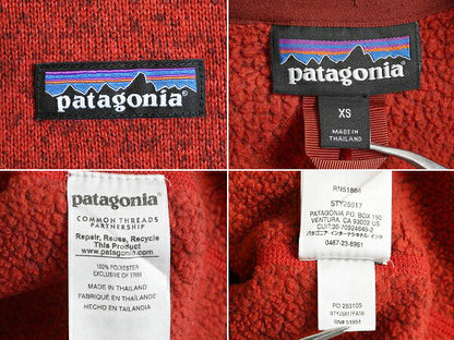 16年製 パタゴニア ベターセーター 1/4 ジップネック レディース XS / Patagonia アウトドア フリース ニット ジャケット プルオーバー 赤