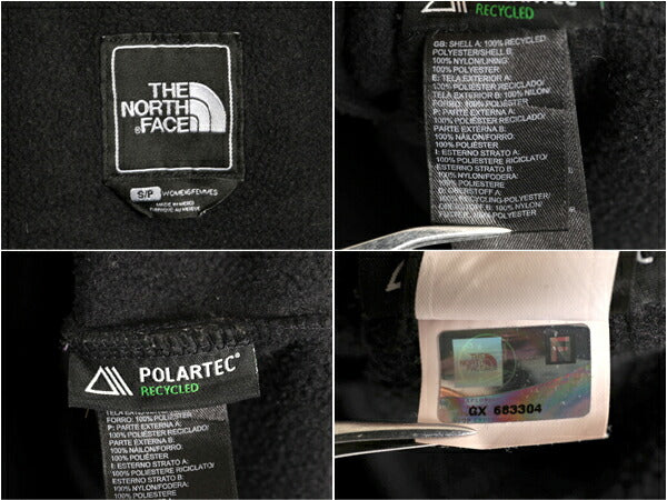 ノースフェイス デナリ ジャケット レディース S / The North Face DENALI アウトドア ブラック フリース ナイロン ブルゾン フルジップ 黒