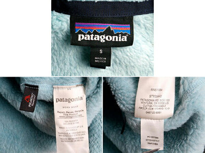 希少サイズ S ■ 17年製 パタゴニア リツール スナップT プルオーバー ジャケット レディース / 古着 Patagonia フリース ジャンパー 水色