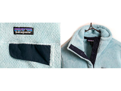 希少サイズ S ■ 17年製 パタゴニア リツール スナップT プルオーバー ジャケット レディース / 古着 Patagonia フリース ジャンパー 水色