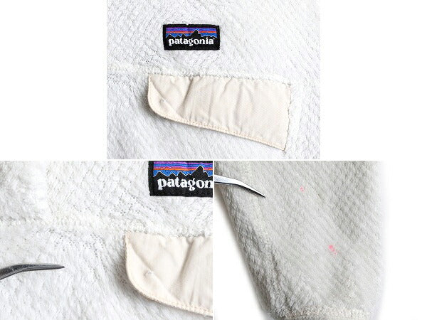 13年製 パタゴニア リツール スナップT プルオーバー ジャケット レディース S / Patagonia アウトドア パイル フリース ブルゾン ホワイト
