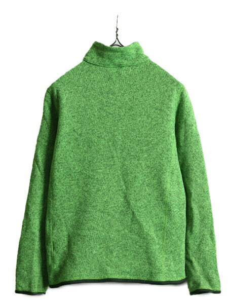 16年製 パタゴニア ベターセーター 1/4 ジップネック キッズ 165cm レディース XS 程 Patagonia アウトドア フリース ニット ジャケット 緑