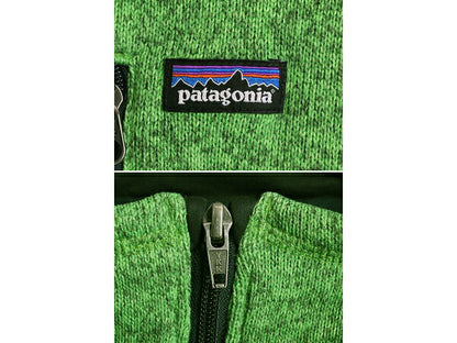 16年製 パタゴニア ベターセーター 1/4 ジップネック キッズ 165cm レディース XS 程 Patagonia アウトドア フリース ニット ジャケット 緑
