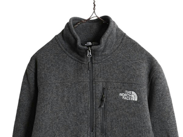 US企画 ノースフェイス ゴードン ライオンズ ハーフジップ フリース ジャケット メンズ L 古着 The North Face アウトドア プルオーバー 灰