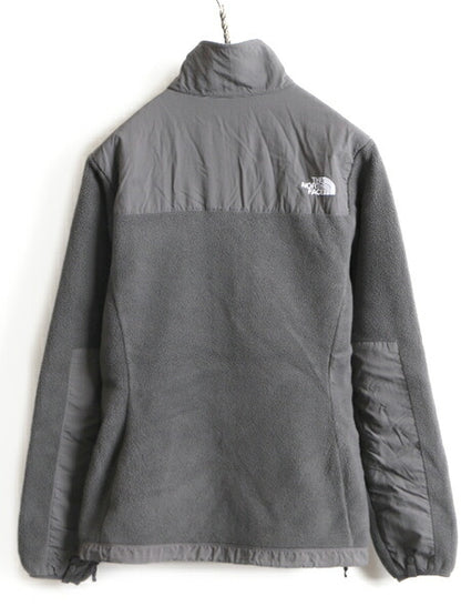 ■ ノースフェイス デナリ ジャケット ( レディース M ) 古着 The North Face DENALI フルジップ ブルゾン フリース ジャンパー グレー 灰