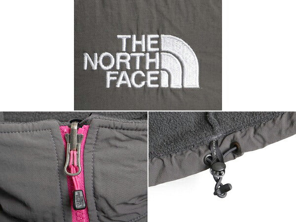 ■ ノースフェイス デナリ ジャケット ( レディース M ) 古着 The North Face DENALI フルジップ ブルゾン フリース ジャンパー グレー 灰