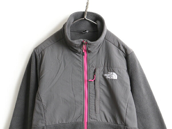 ■ ノースフェイス デナリ ジャケット ( レディース M ) 古着 The North Face DENALI フルジップ ブルゾン フリース ジャンパー グレー 灰