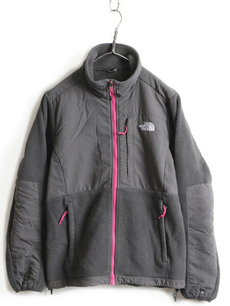 ■ ノースフェイス デナリ ジャケット ( レディース M ) 古着 The North Face DENALI フルジップ ブルゾン フリース ジャンパー グレー 灰