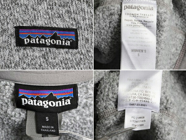 15年製 パタゴニア ベターセーター 1/4 ジップネック レディース S / Patagonia アウトドア フリース ニット ジャケット プルオーバー 杢灰