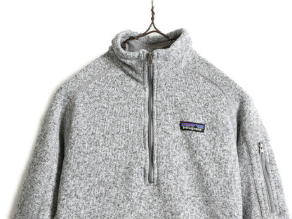 15年製 パタゴニア ベターセーター 1/4 ジップネック レディース S / Patagonia アウトドア フリース ニット ジャケット プルオーバー 杢灰