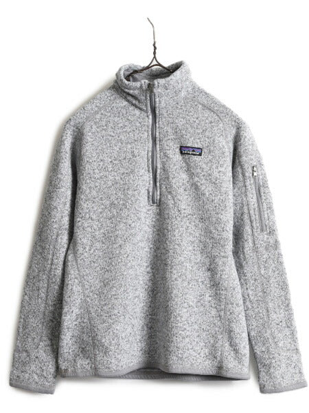 15年製 パタゴニア ベターセーター 1/4 ジップネック レディース S / Patagonia アウトドア フリース ニット ジャケット プルオーバー 杢灰