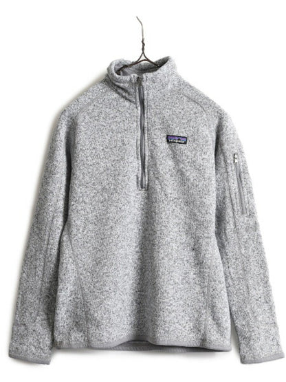 15年製 パタゴニア ベターセーター 1/4 ジップネック レディース S / Patagonia アウトドア フリース ニット ジャケット プルオーバー 杢灰