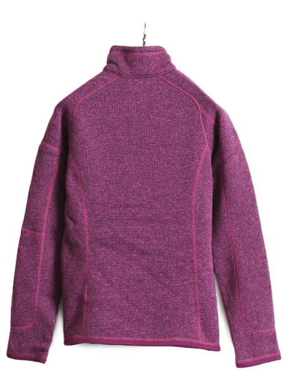 16年製 パタゴニア ベターセーター 1/4 ジップネック レディース S Patagonia アウトドア フリース ニット ジャケット プルオーバー 杢 紫