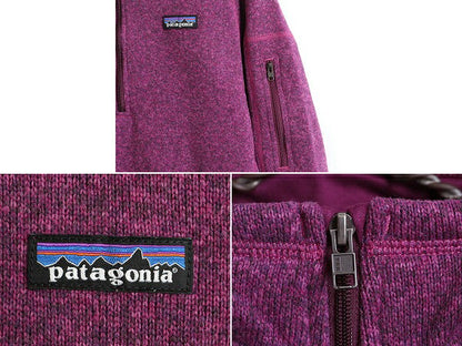 16年製 パタゴニア ベターセーター 1/4 ジップネック レディース S Patagonia アウトドア フリース ニット ジャケット プルオーバー 杢 紫