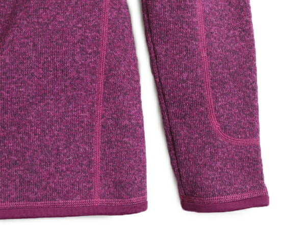 16年製 パタゴニア ベターセーター 1/4 ジップネック レディース S Patagonia アウトドア フリース ニット ジャケット プルオーバー 杢 紫