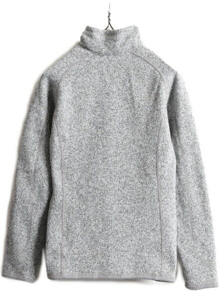 16年製 パタゴニア ベターセーター 1/4 ジップネック レディース M / Patagonia アウトドア フリース ニット ジャケット プルオーバー 杢灰