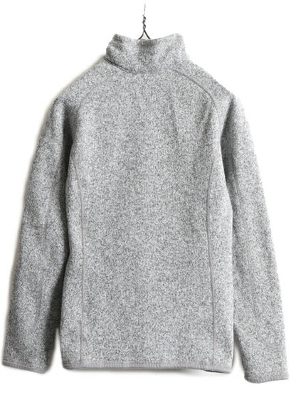 16年製 パタゴニア ベターセーター 1/4 ジップネック レディース M / Patagonia アウトドア フリース ニット ジャケット プルオーバー 杢灰