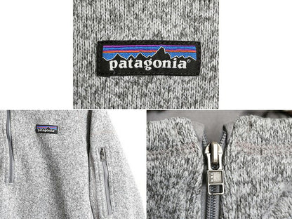 16年製 パタゴニア ベターセーター 1/4 ジップネック レディース M / Patagonia アウトドア フリース ニット ジャケット プルオーバー 杢灰