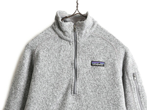 16年製 パタゴニア ベターセーター 1/4 ジップネック レディース M / Patagonia アウトドア フリース ニット ジャケット プルオーバー 杢灰