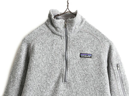 16年製 パタゴニア ベターセーター 1/4 ジップネック レディース M / Patagonia アウトドア フリース ニット ジャケット プルオーバー 杢灰
