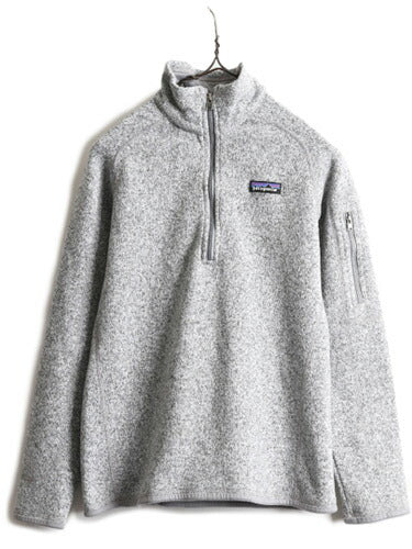 16年製 パタゴニア ベターセーター 1/4 ジップネック レディース M / Patagonia アウトドア フリース ニット ジャケット プルオーバー 杢灰