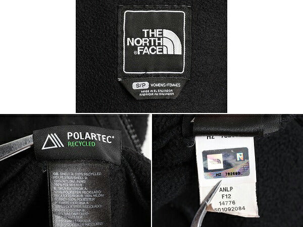 ■ ノースフェイス デナリ ジャケット レディース S / 古着 The North Face DENALI アウトドア フリース ナイロン ブルゾン ジャンパー 黒