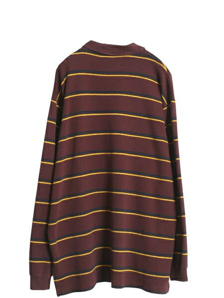 90s ポロ ラルフローレン 長袖 ポロシャツ メンズ XL / オールド 長袖シャツ ストレッチ コットン リブ編み ヘビーウェイト 大きいサイズ