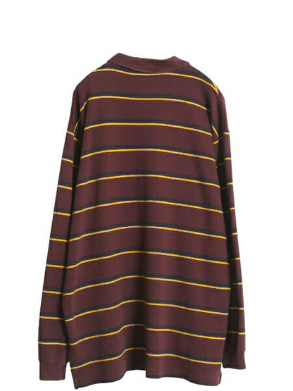 90s ポロ ラルフローレン 長袖 ポロシャツ メンズ XL / オールド 長袖シャツ ストレッチ コットン リブ編み ヘビーウェイト 大きいサイズ