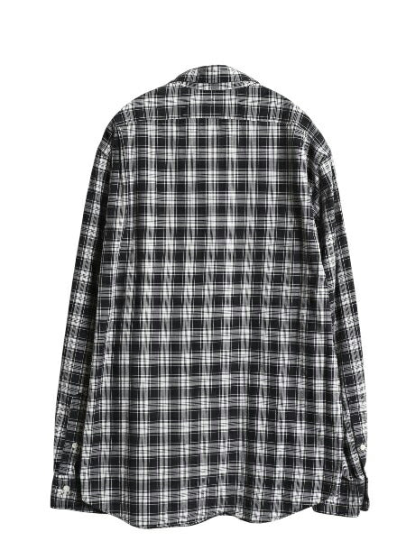 ポロ ラルフローレン チェック 長袖 シャツ メンズ XL / コットン ワイシャツ 大きいサイズ モノトーン シンプル カジュアル ワンポイント