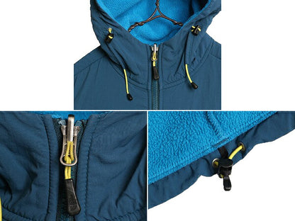 ノースフェイス フード付き デナリ ジャケット レディース M / 古着 The North Face フリース ブルゾン パーカー ジャンパー 2トーン 青 紺