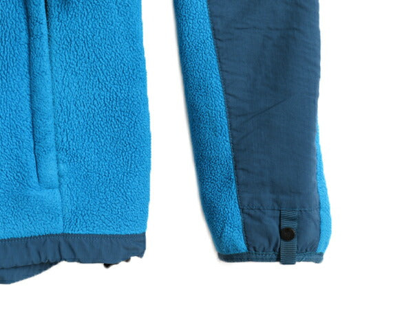 ノースフェイス フード付き デナリ ジャケット レディース M / 古着 The North Face フリース ブルゾン パーカー ジャンパー 2トーン 青 紺