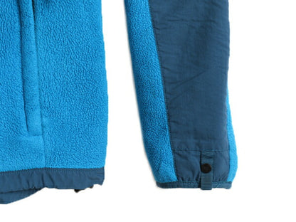 ノースフェイス フード付き デナリ ジャケット レディース M / 古着 The North Face フリース ブルゾン パーカー ジャンパー 2トーン 青 紺