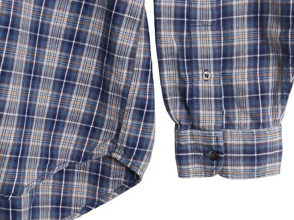 ポロジーンズ ラルフローレン チェック ボタンダウン 長袖 フランネル シャツ メンズ XL 古着 長袖シャツ ネルシャツ 星条旗 大きいサイズ