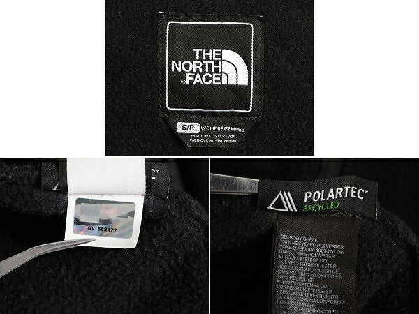 ノースフェイス デナリ ジャケット レディース S / The North Face DENALI アウトドア フリース ブルゾン ナイロン ブラック ジャンパー 黒