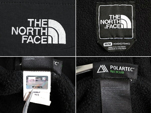 ノースフェイス デナリ ジャケット レディース M / The North Face DENALI アウトドア フリース ブルゾン ナイロン 黒 ジャンパー ブラック