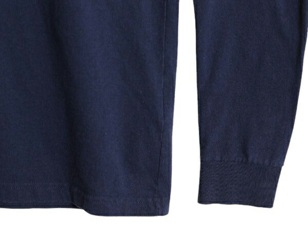 19年製 パタゴニア 両面 プリント 長袖 Tシャツ メンズ XS / 古着 Patagonia アウトドア ロンT ロングスリーブ ロゴT P6 バックプリント 紺