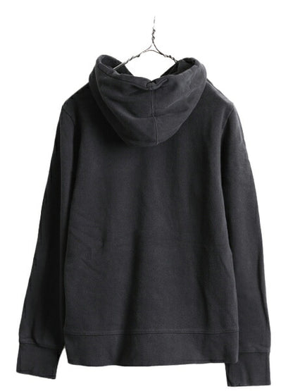 ノースフェイス プリント スウェット フード パーカー レディース L / 古着 The North Face プルオーバー 裏起毛 トレーナー アウトドア 黒
