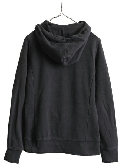 ノースフェイス プリント スウェット フード パーカー レディース S / 古着 The North Face プルオーバー 裏起毛 トレーナー アウトドア 黒