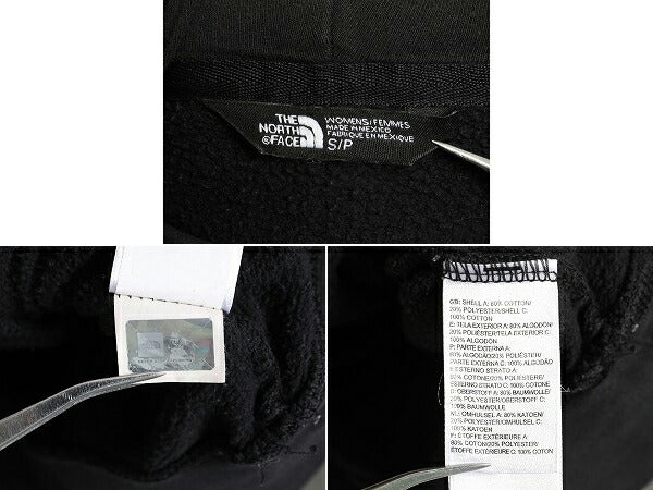ノースフェイス プリント スウェット フード パーカー レディース S / 古着 The North Face プルオーバー 裏起毛 トレーナー アウトドア 黒