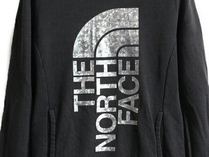 ノースフェイス プリント スウェット フード パーカー レディース S / 古着 The North Face プルオーバー 裏起毛 トレーナー アウトドア 黒