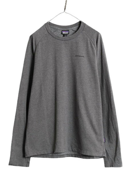 18年製 パタゴニア プリント ライトウェイト スウェット メンズ L 古着 Patagonia 長袖Tシャツ ロンT P6 バックプリント トレーナー 裏起毛